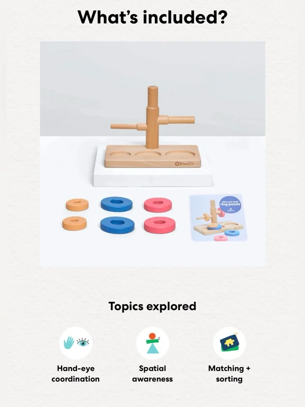 KiwiCo Slide-and-Stack Ring Puzzle